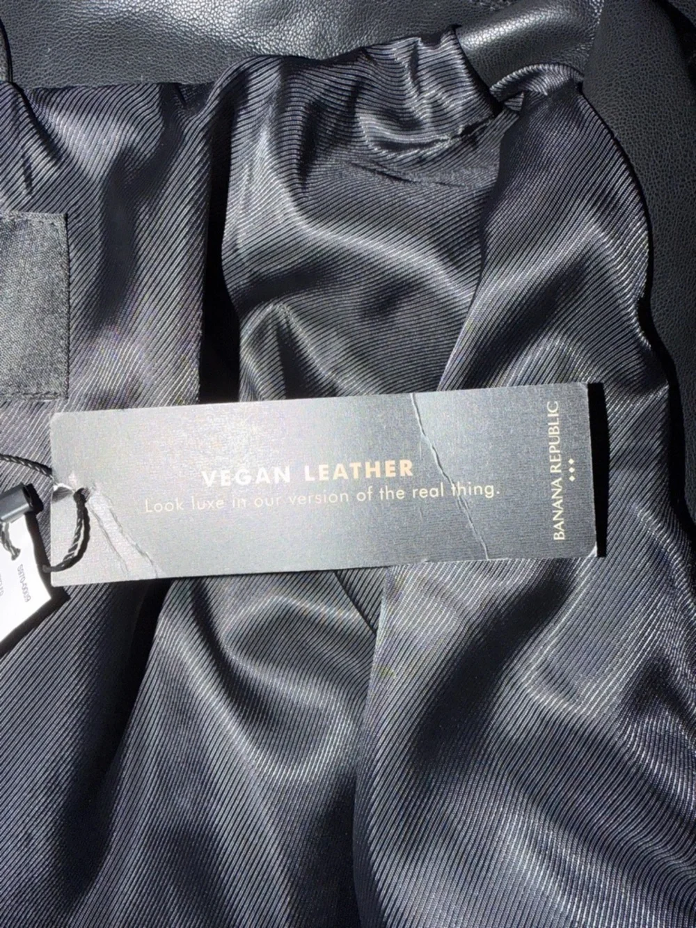 NWT Banana Republic Vegan Leather Jacket, Large - Picture 4 of 4